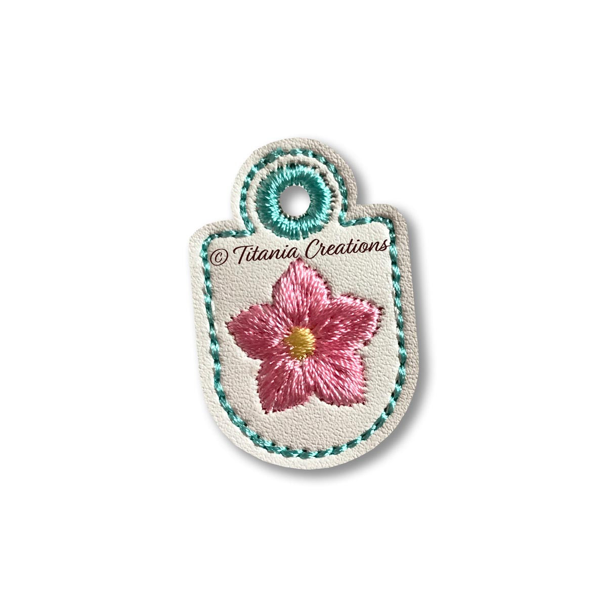 ITH Flower Zip Pull 4x4