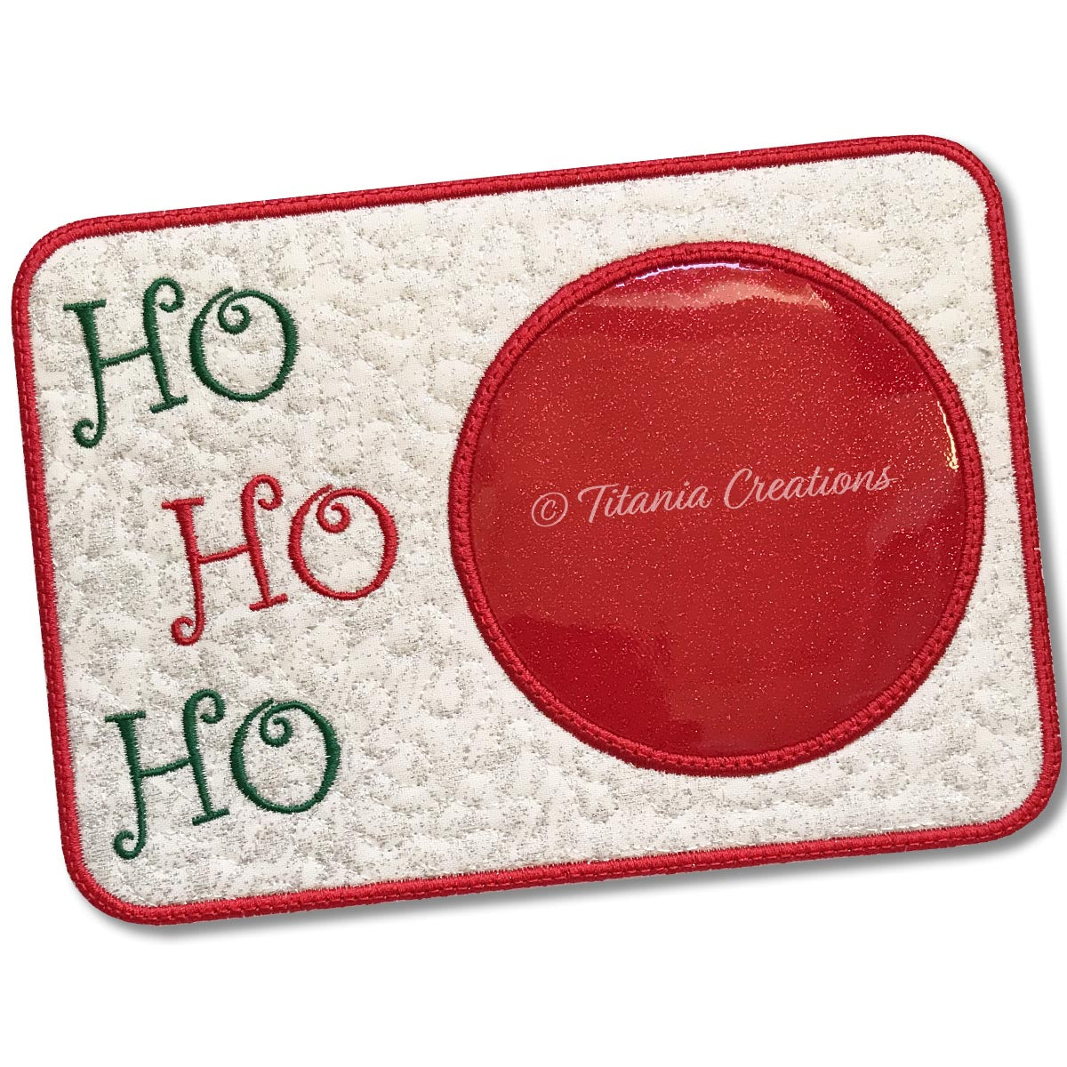 ITH Ho Ho Ho Mug Rug 5x7