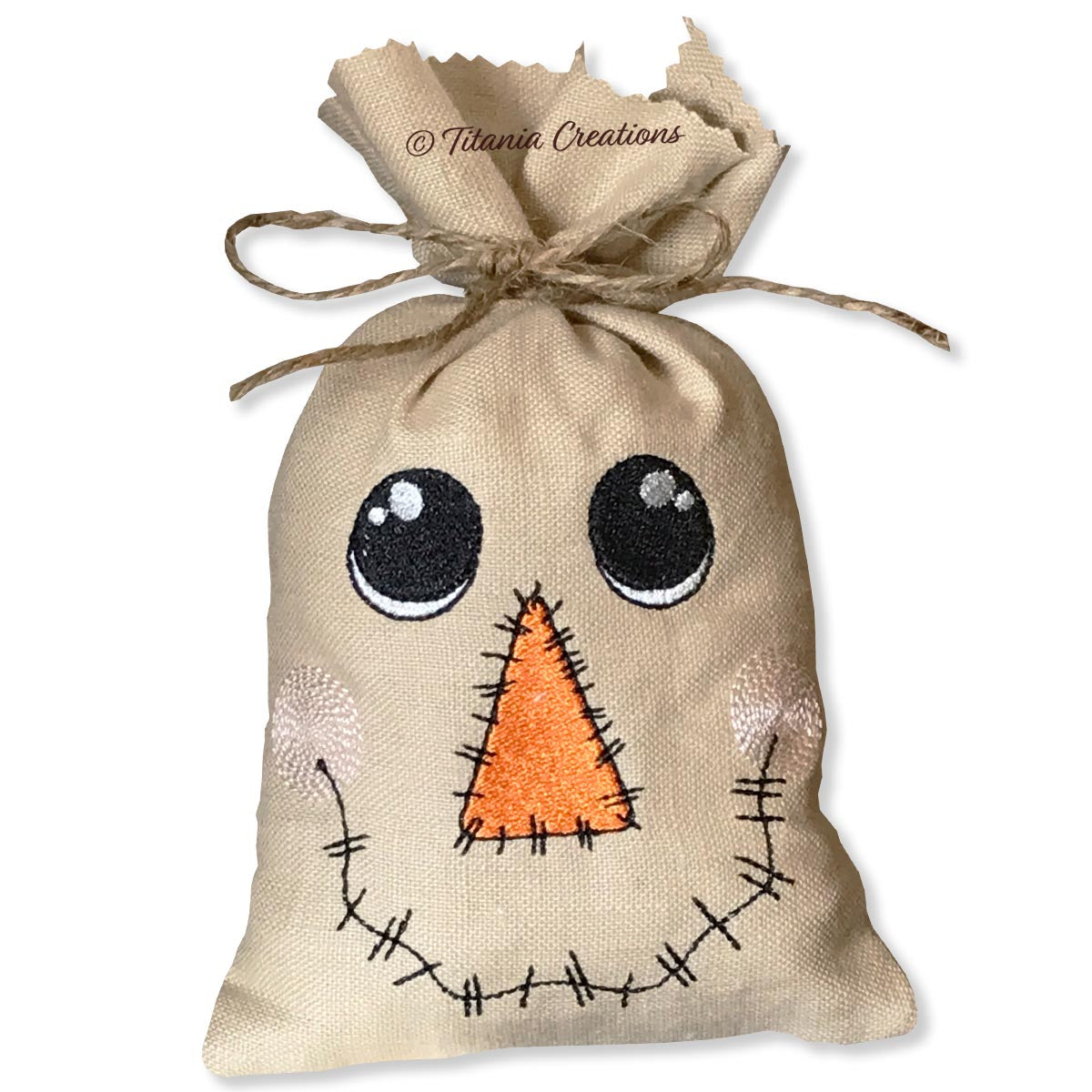 ITH Scarecrow Head 5 Sizes Included