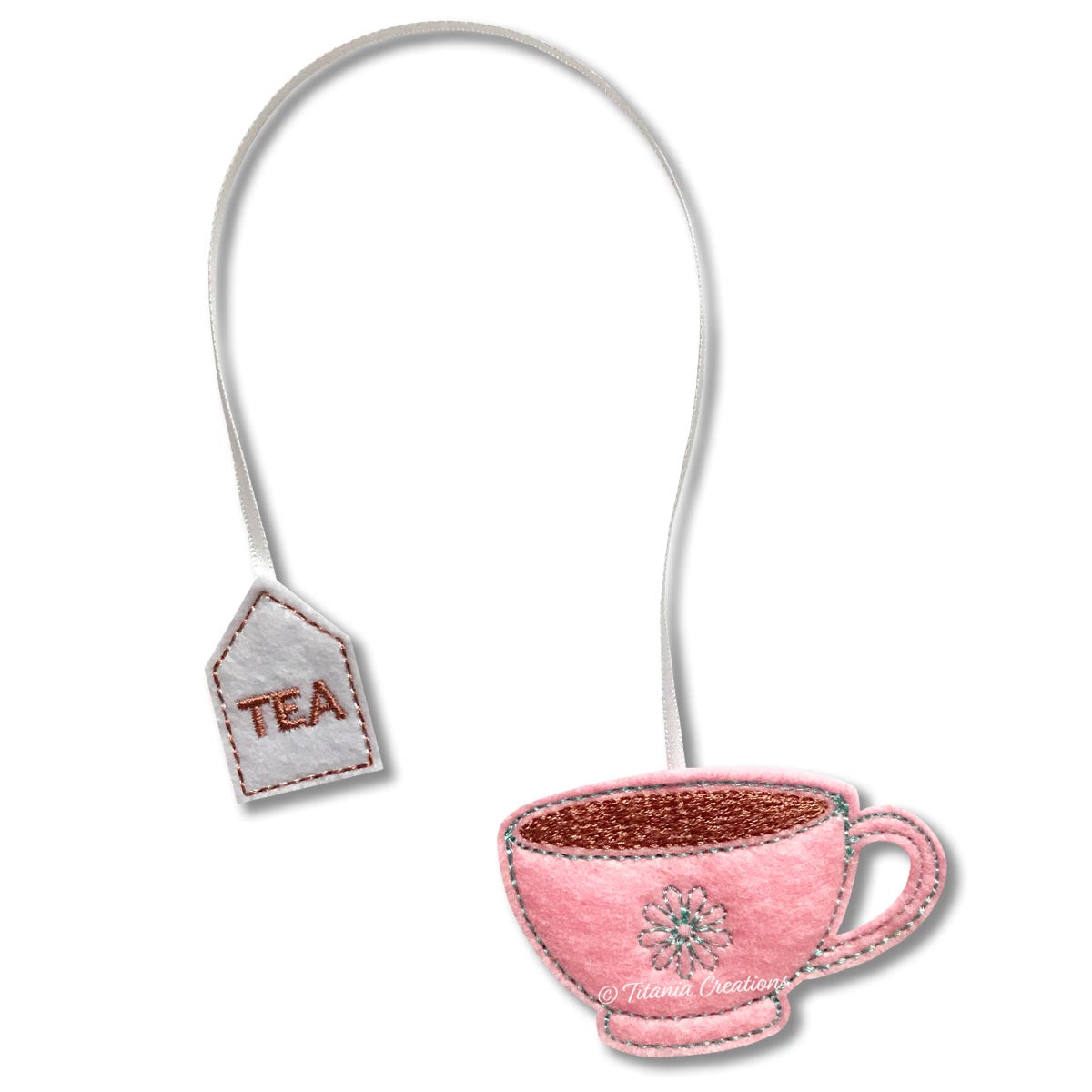 ITH Tea Cup Bookmark 4x4