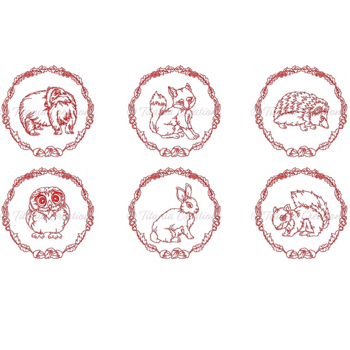 Autumn Woodland Animals 5x5