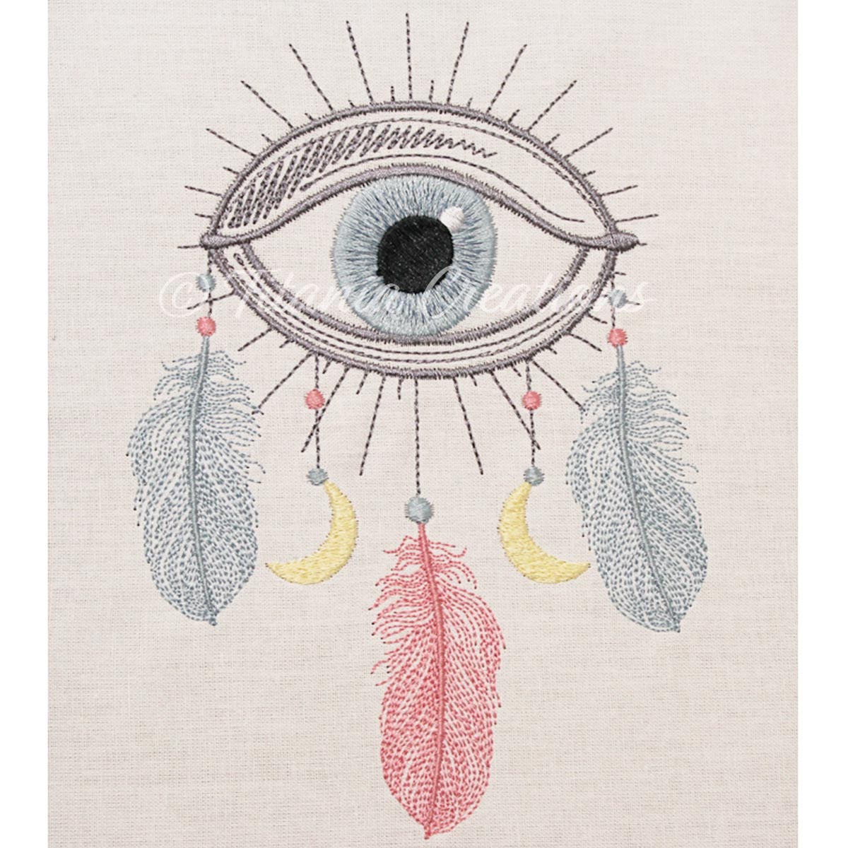 Boho All Seeing Eye 5x7