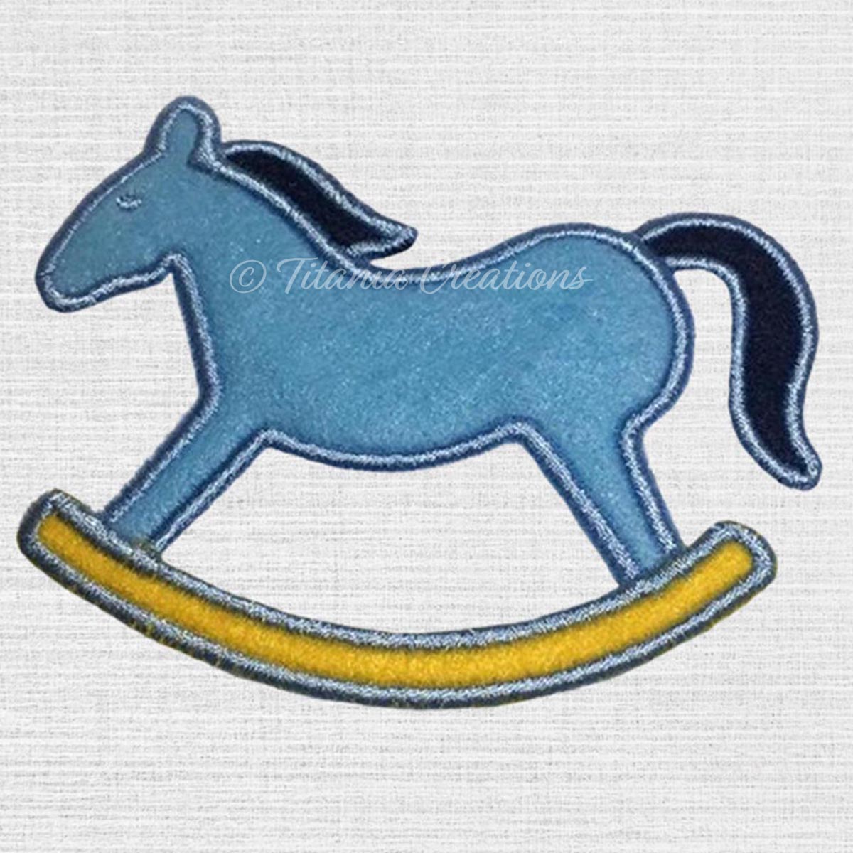 Applique Rocking Horse 4x4