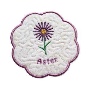 ITH Aster Flower for September Mat 4x4