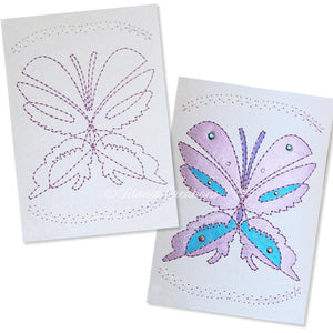 Card Stock Butterfly 01 5x7