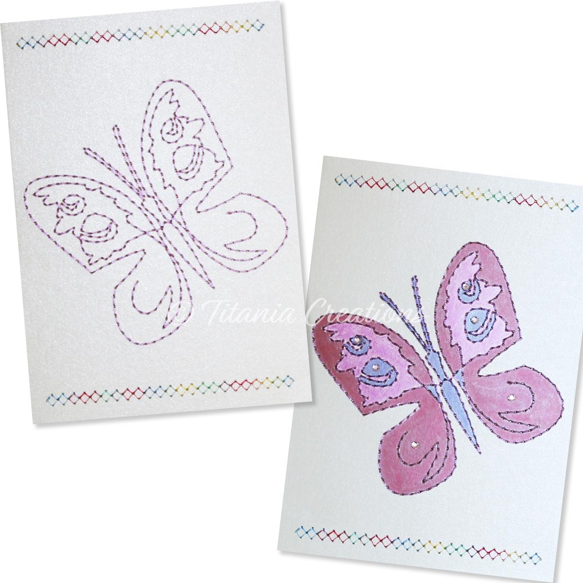Card Stock Butterfly 03 5x7