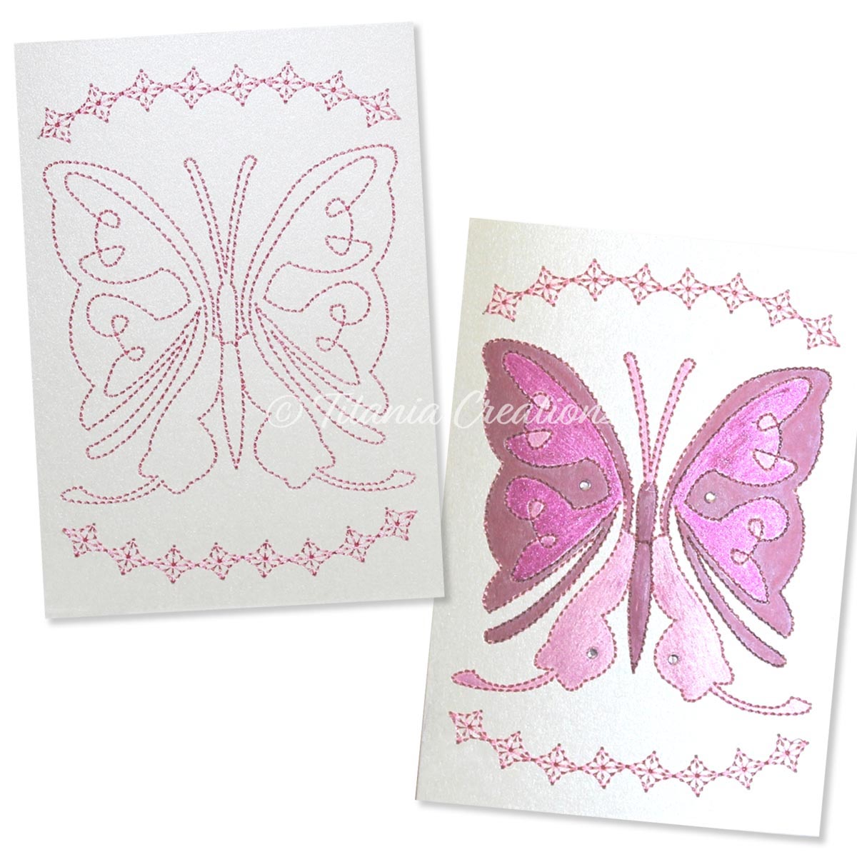 Card Stock Butterfly 04 5x7