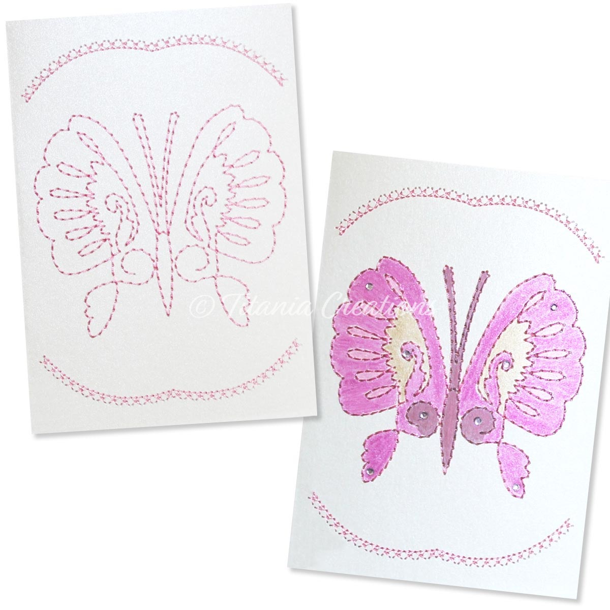 Card Stock Butterfly 05 5x7