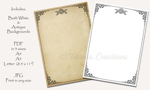Blank Book of Shadows Printable Pages