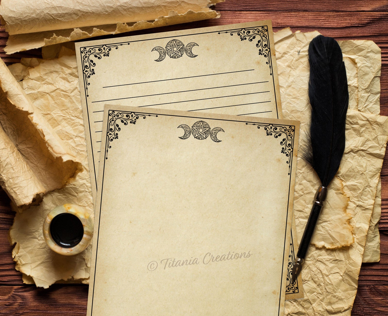 Blank Book of Shadows Printable Pages