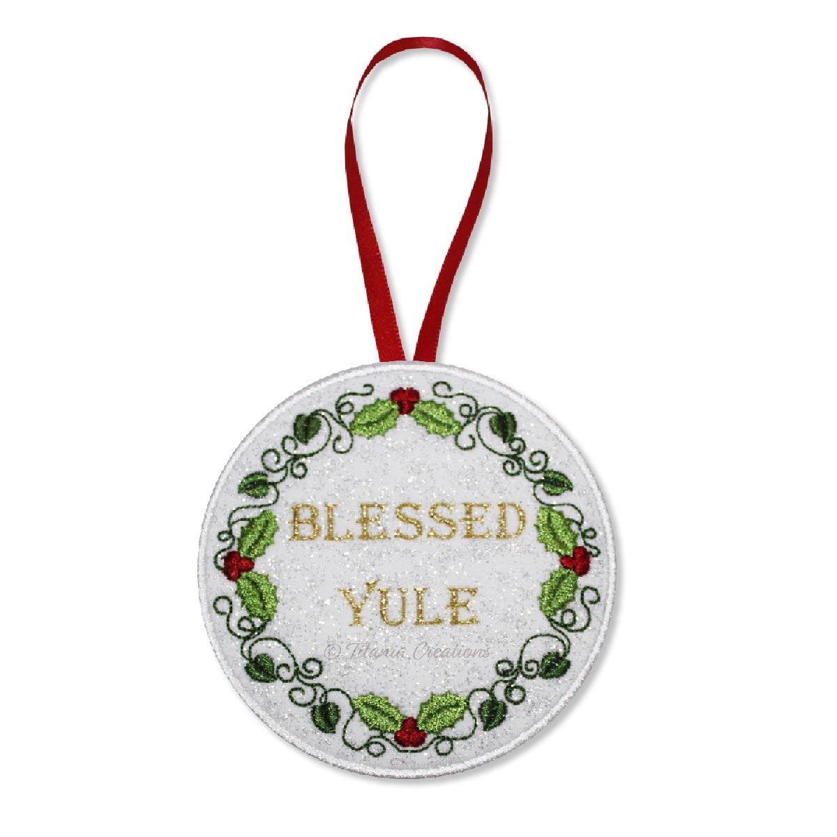 ITH Blessed Yule Hanger 4x4