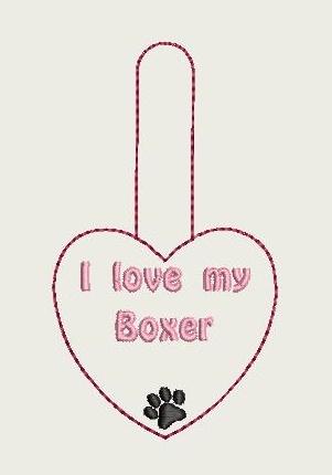 I Love My Boxer Key Fob 4X4 Db Fobs