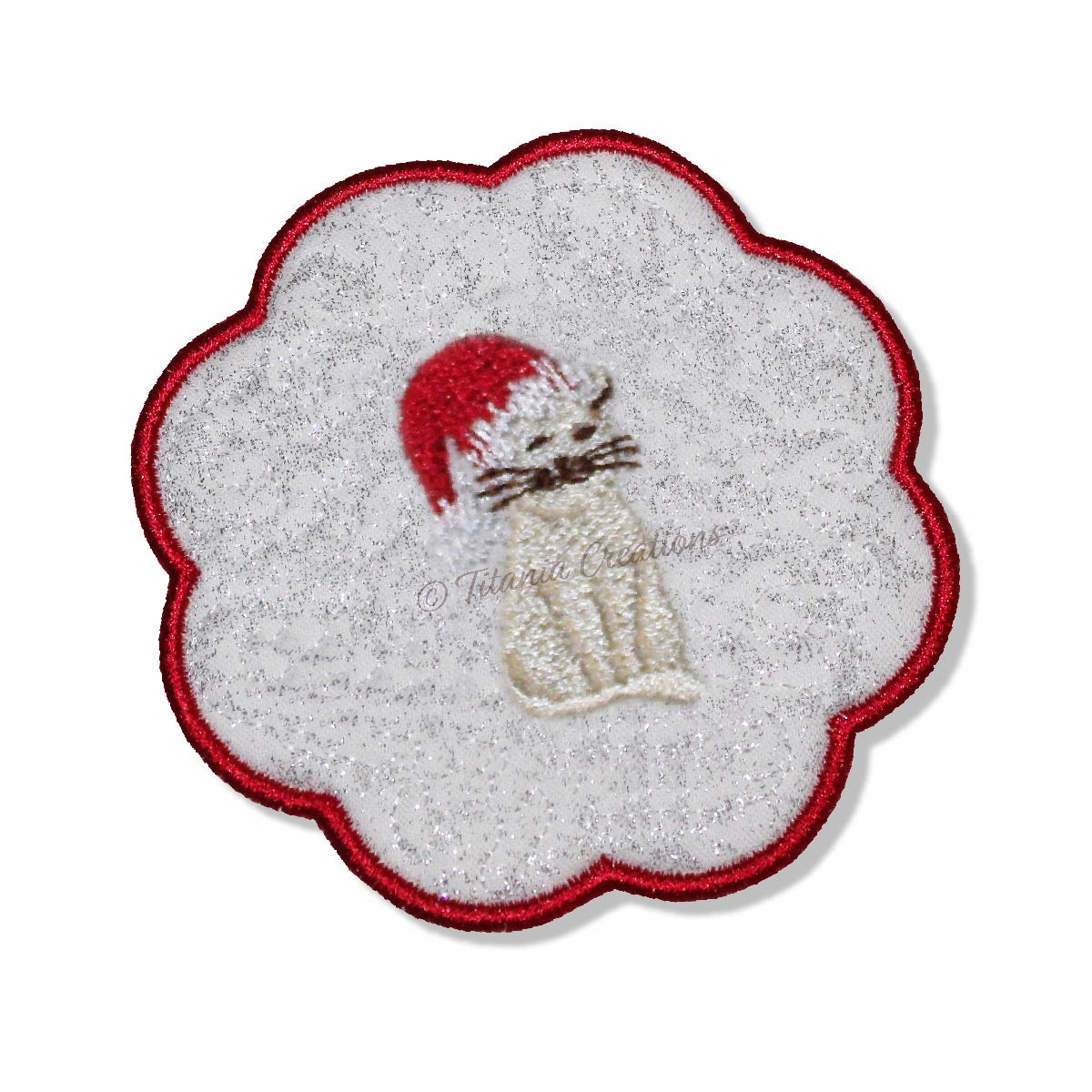 ITH Christmas Cat Mat 4x4