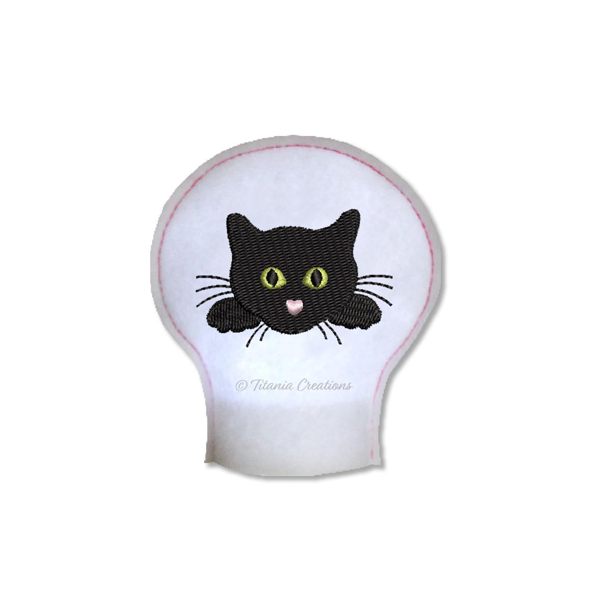 ITH Cat Tea Light Cover 4x4