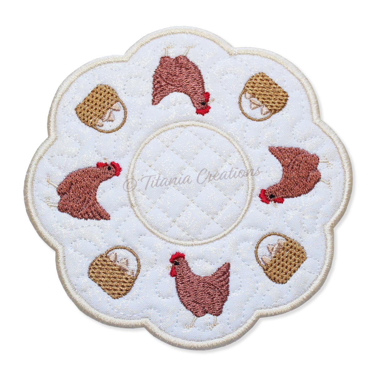 ITH Chicken Candle Mat 5x5 6x6 7x7 8x8
