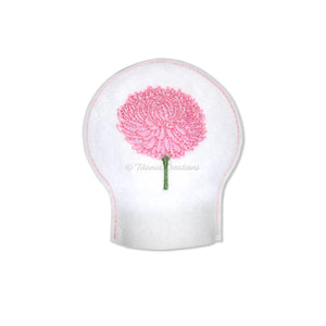ITH Chrysanthemum Flower for November Tea Light Cover 4x4