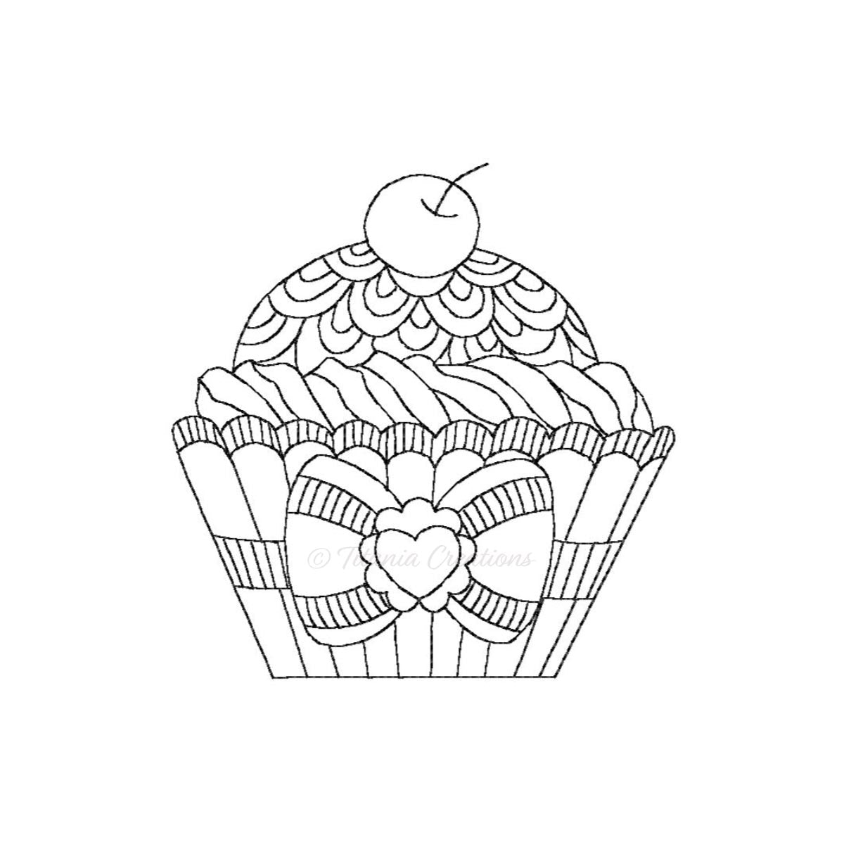 Sketch Cup Cake 4x4 5x7