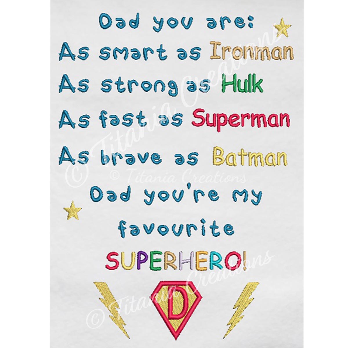 Dad Superhero 5x7, 6x10