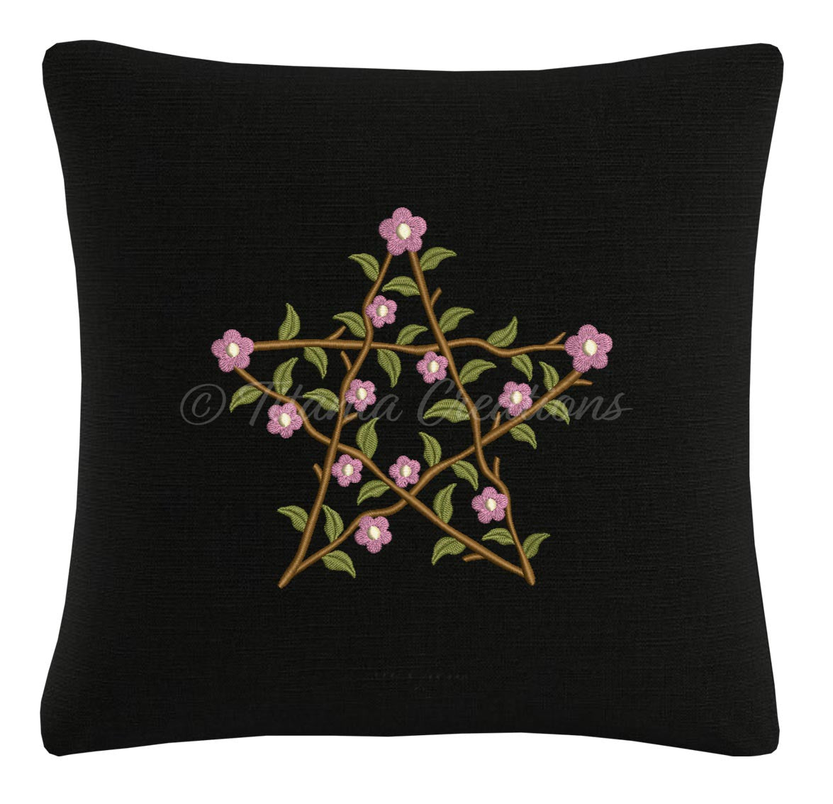 Floral Pentagram 4x4 5x5 6x6 8x8