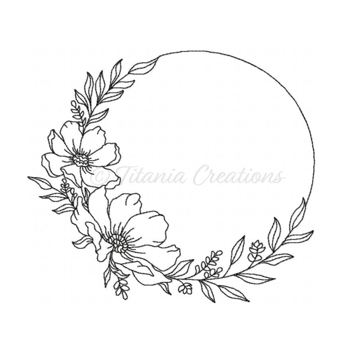 Flower Wreath 4x4 5x5 6x6 7x7 8x8