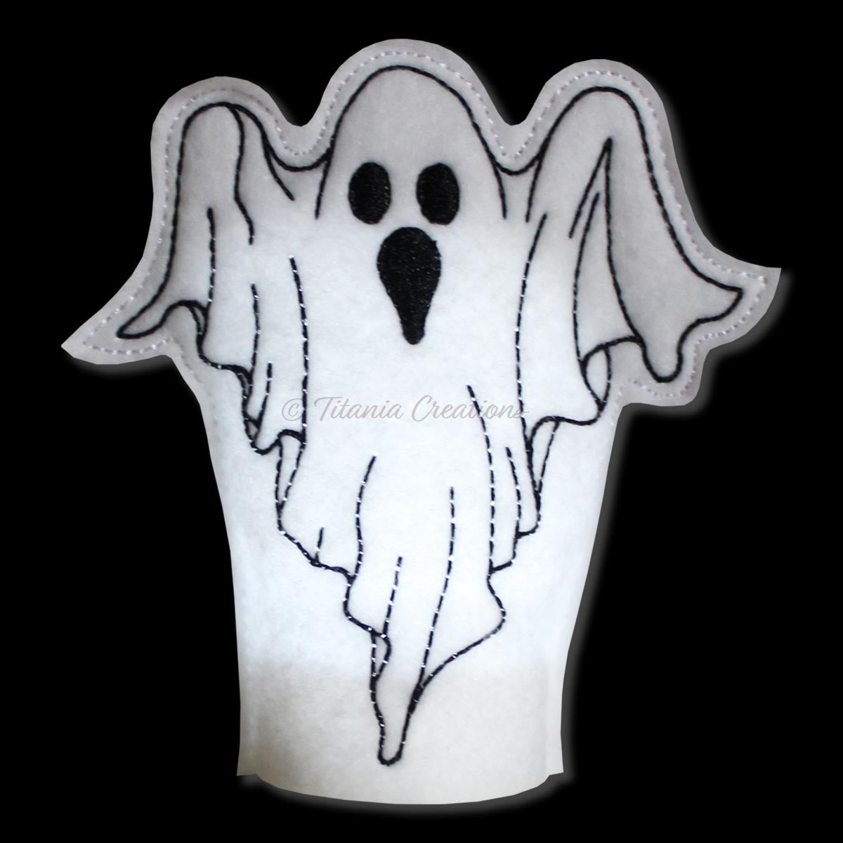 ITH Ghost Tea Light Cover 4x4