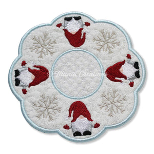 ITH Gnome Candle Mat 5x5 6x6 7x7 8x8