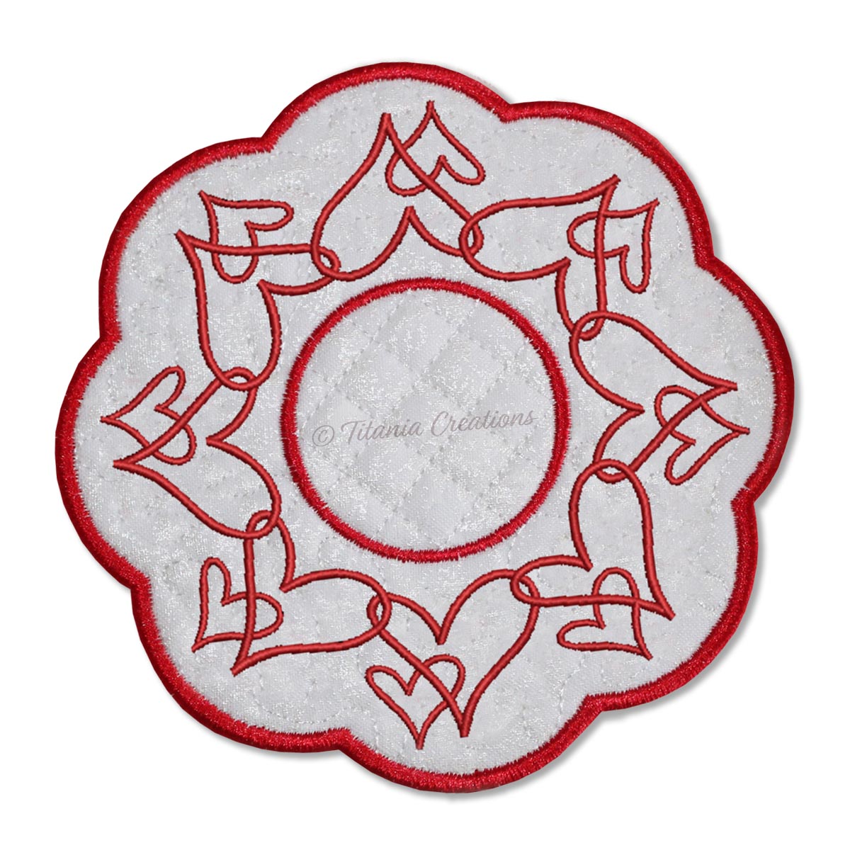 ITH Heart Candle Mat 5x5 6x6 7x7 8x8