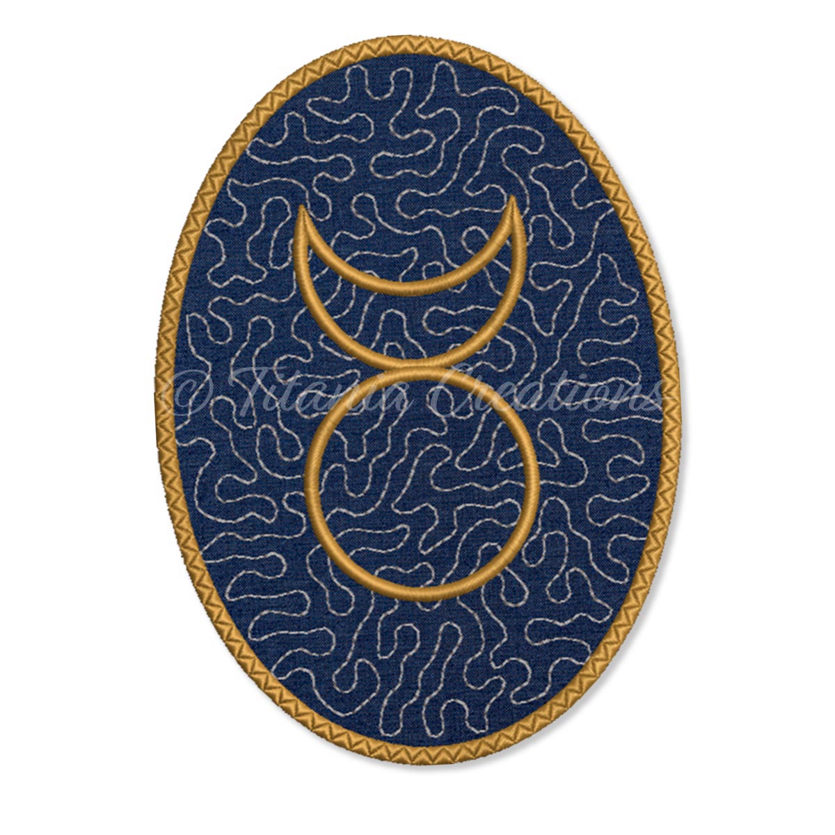 ITH Horned God Oval Coaster 5x7