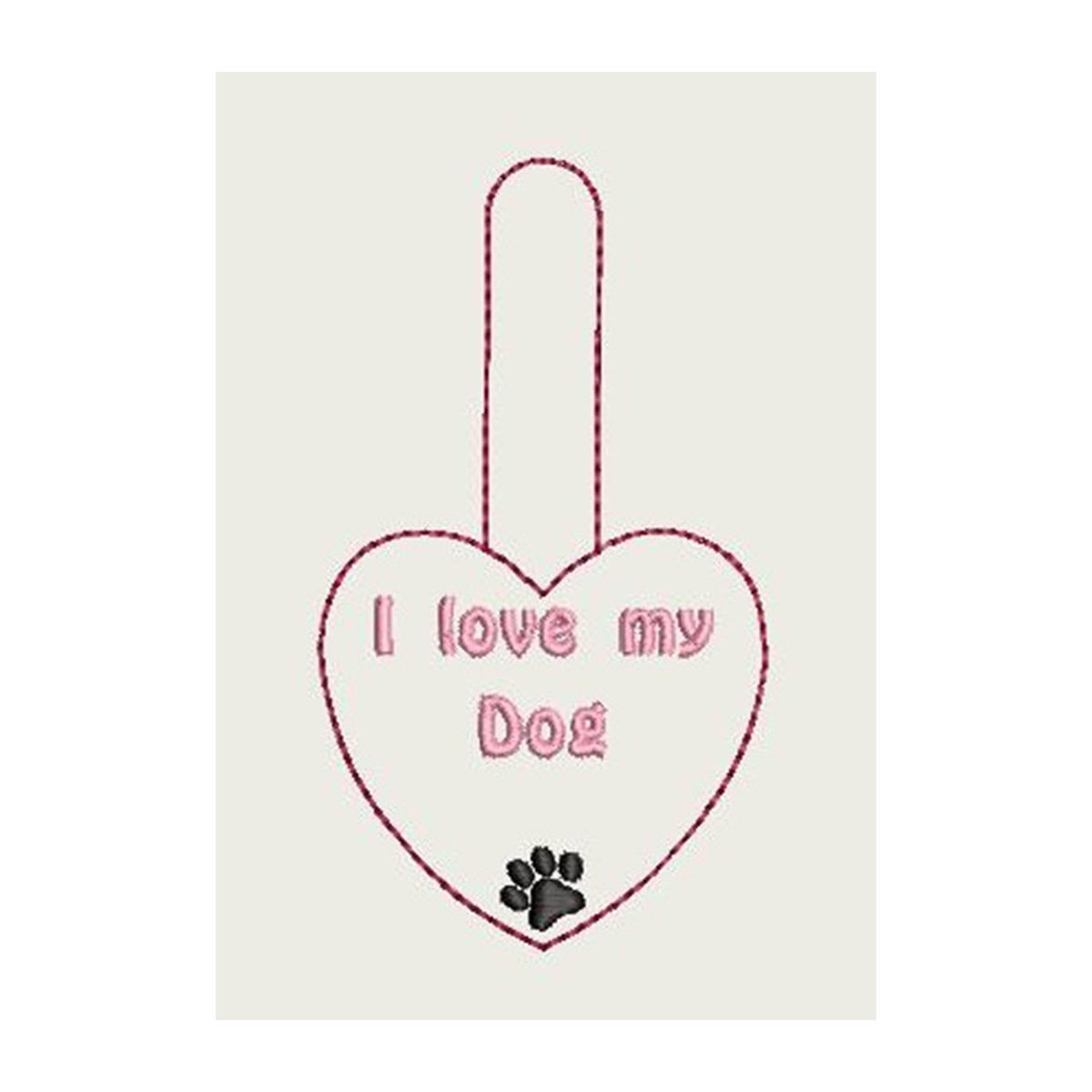 Ith I Love My Dog Key Fob 4X4 Fobs