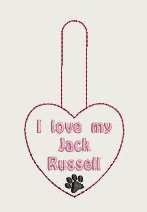 I Love My Jack Russell Key Fob 4X4 Db Fobs