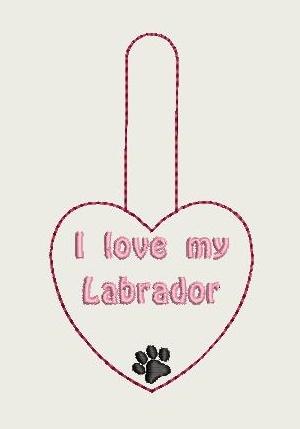I Love My Labrador Key Fob 4X4 Db Fobs