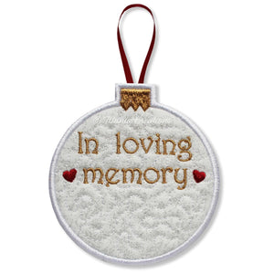 ITH Loving Memory Bauble 4x4