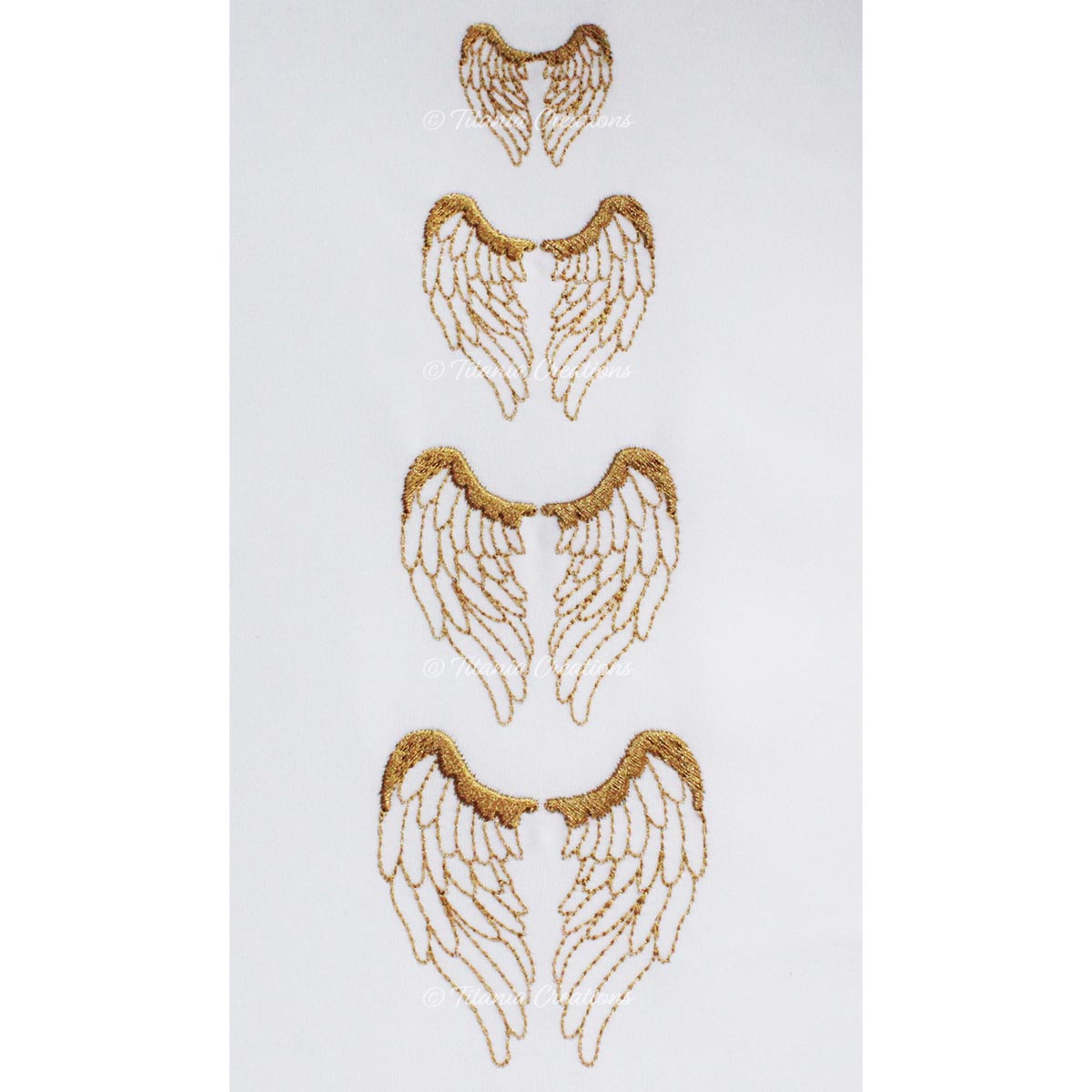 Miniature Feathered Angel Wings