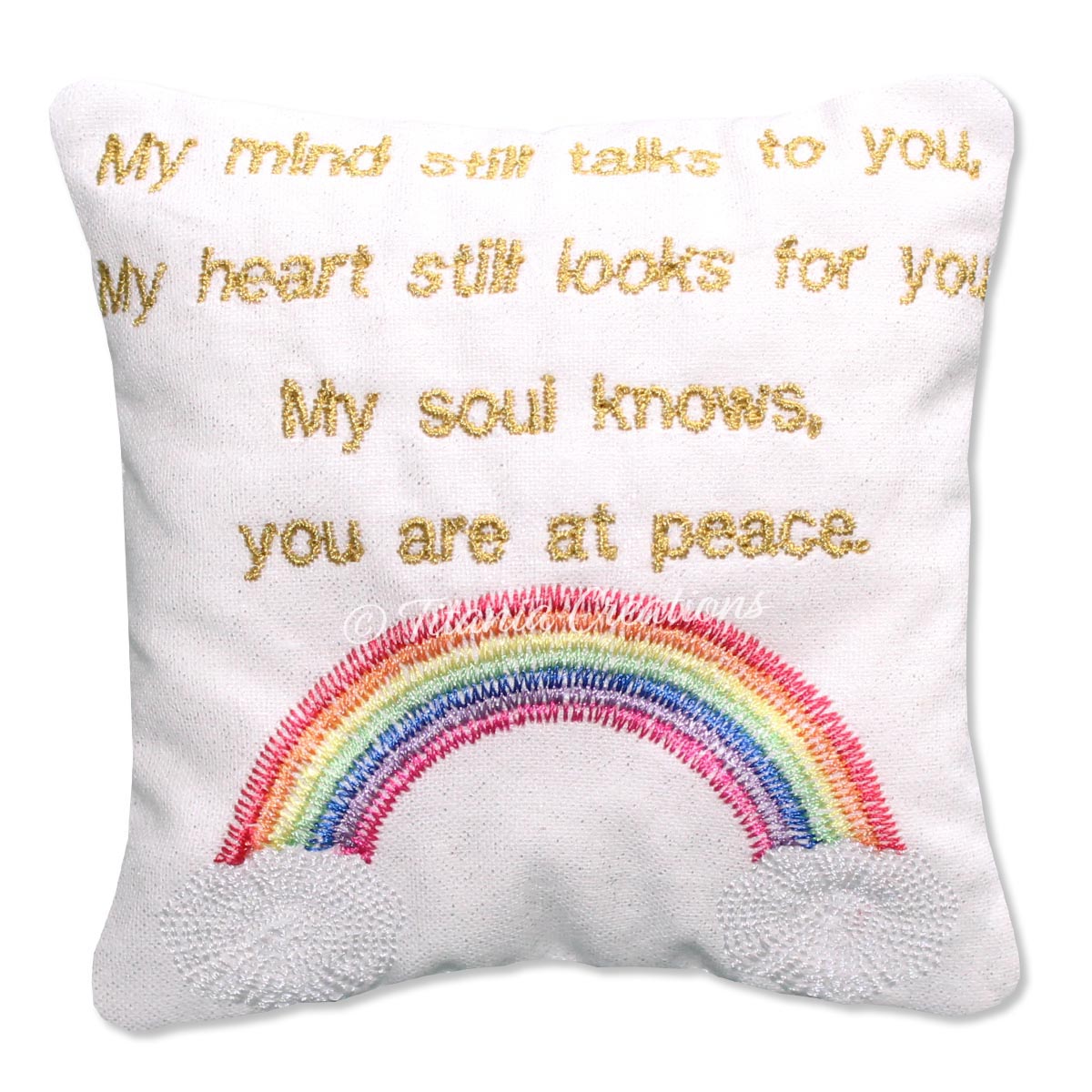 ITH My Mind Rainbow Pillow 4x4