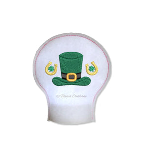 ITH St Patricks Tea Light Cover 4x4