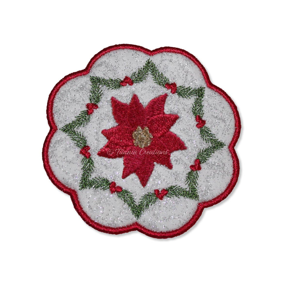 ITH Poinsettia Mat 4x4