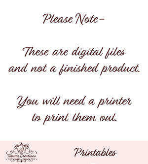 Essential Oil Blends Template Printable Pages