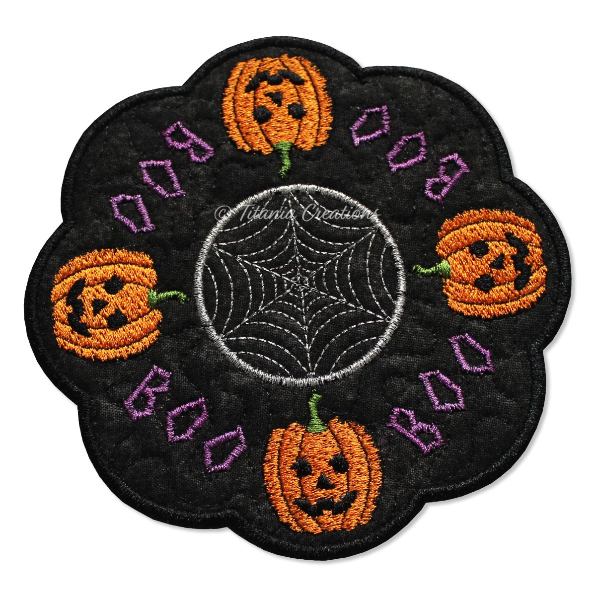 ITH Halloween Pumpkin Candle Mat 5x5 6x6 7x7 8x8