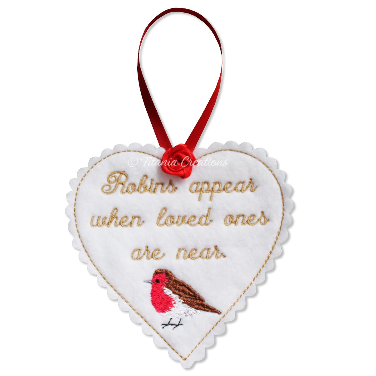 ITH Robins Appear Heart 4x4