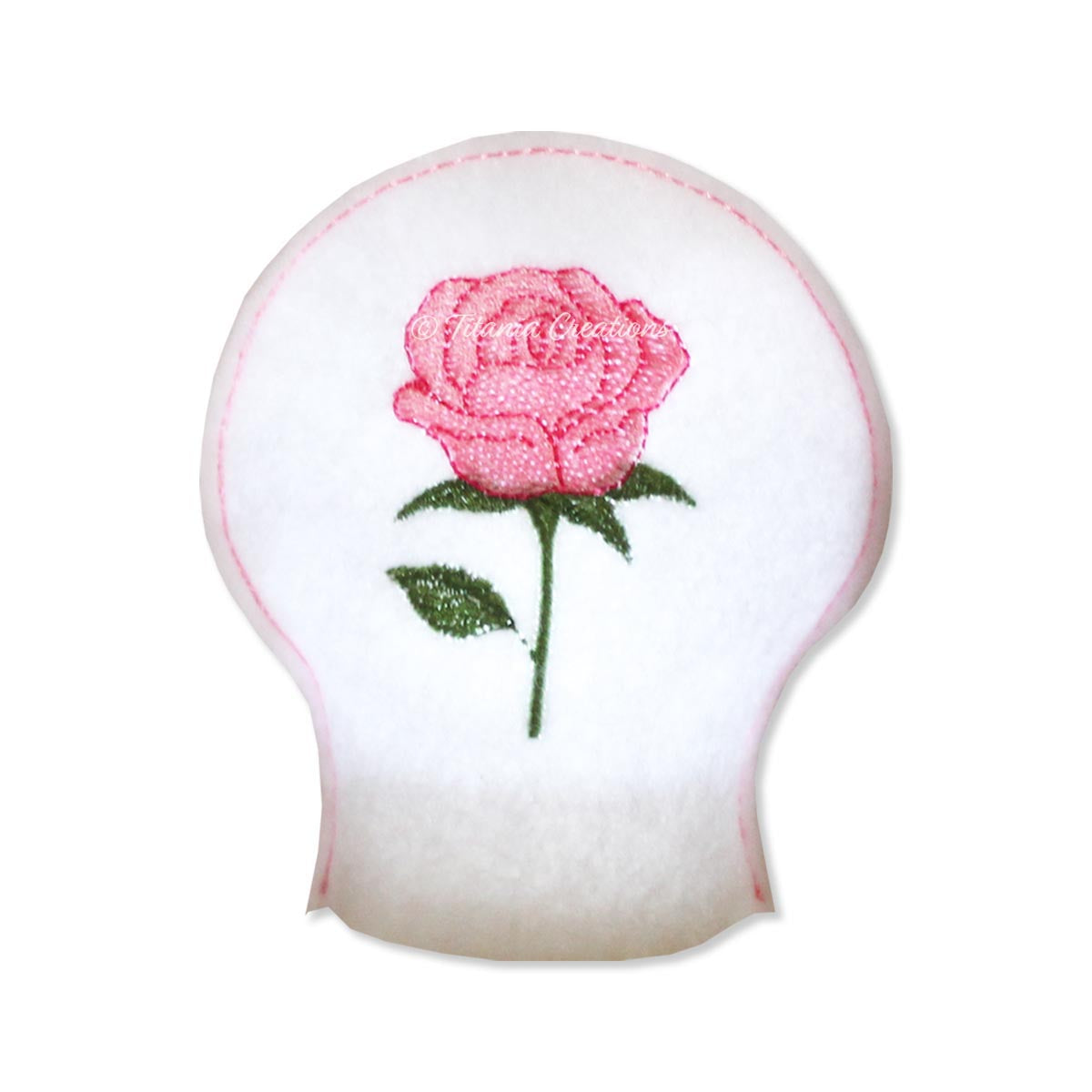 ITH Rose Flower for June Tea Light Cover 4x4