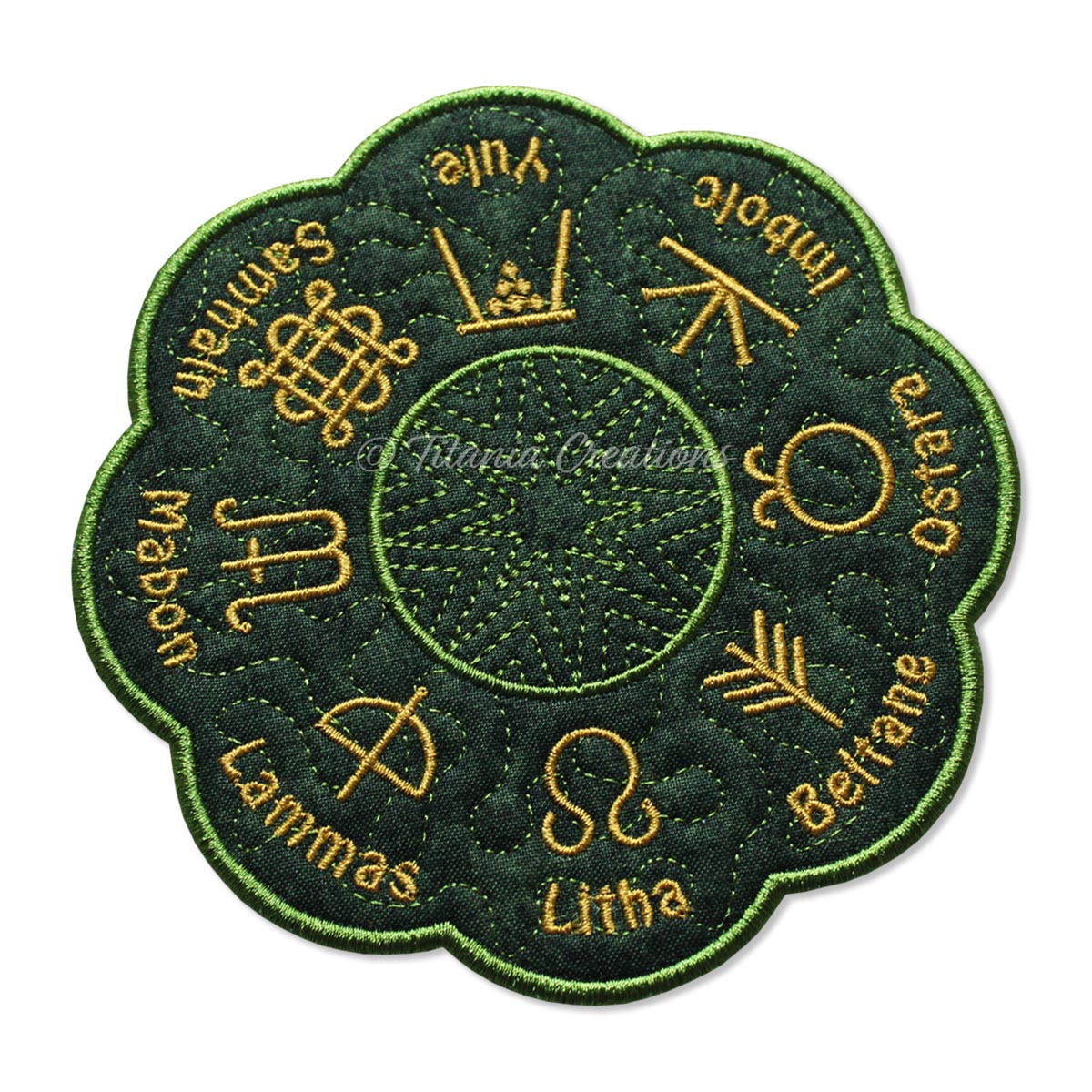 ITH Wheel of The Year Candle Mat 5x5 6x6 7x7 8x8