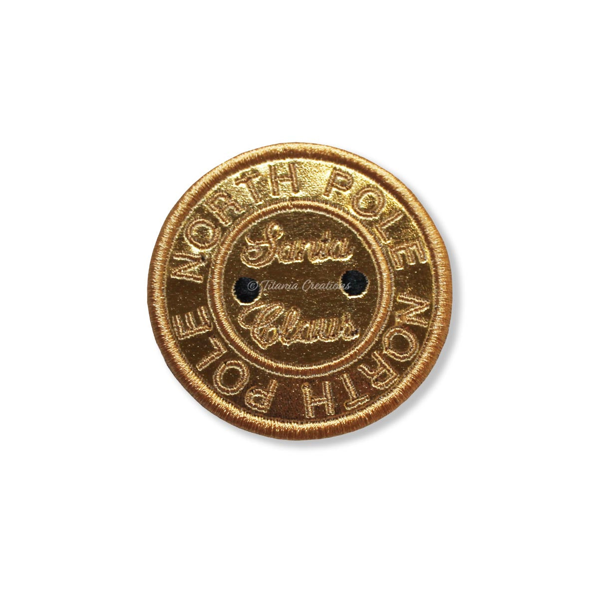 ITH Santa's Button 3x3