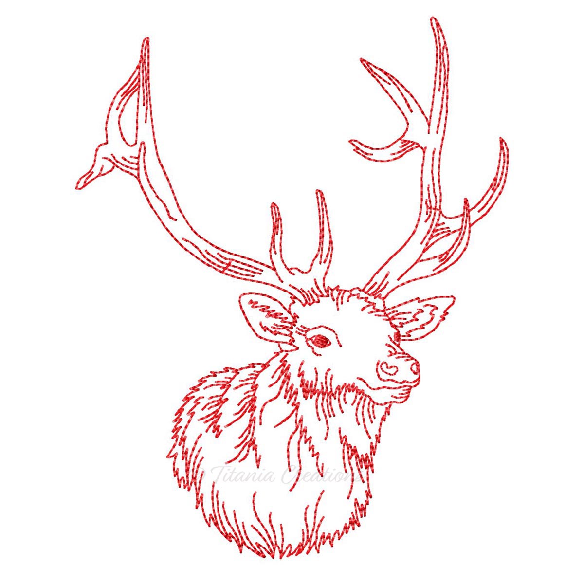 Stag Head 4x4, 5x7, 6x10