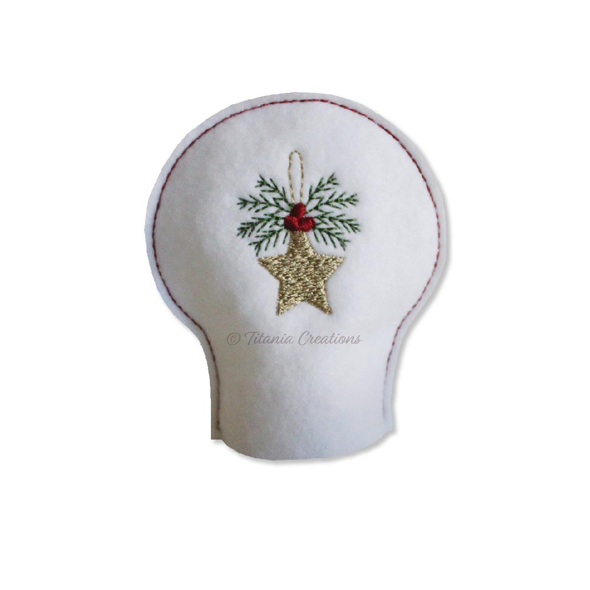 ITH Christmas Star Tea Light Cover 4x4