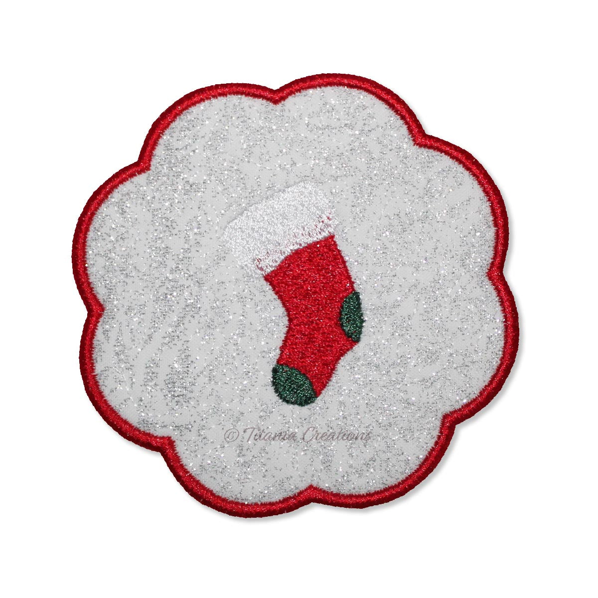 ITH Christmas Stocking Mat 4x4