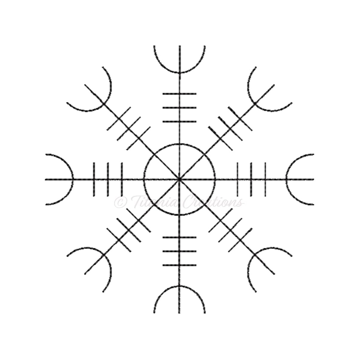 Aegishjalmur Symbol Set of Five 4x4 5x7