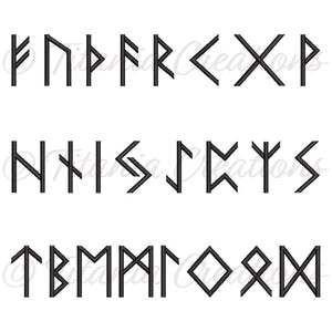 Elder Futhark Alphabet Runes Two Sizes Included