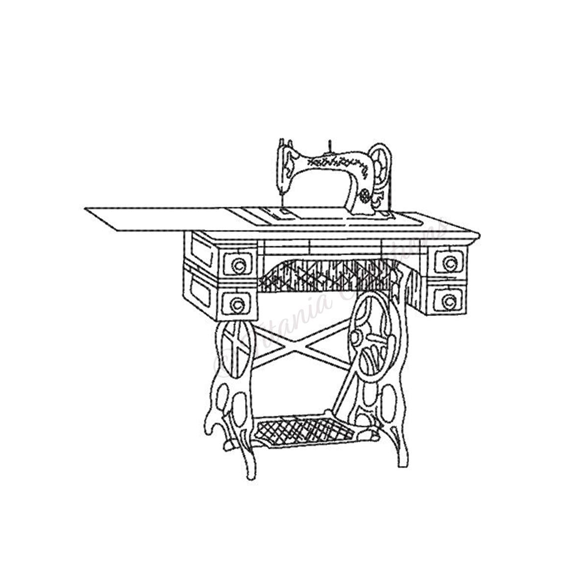 Vintage Sewing Machine 4x4 5x7