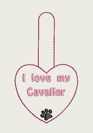 I Love My Cavalier Key Fob 4X4 Db Fobs
