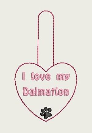 Love My Dalmation Key Fob 4X4 Db Fobs